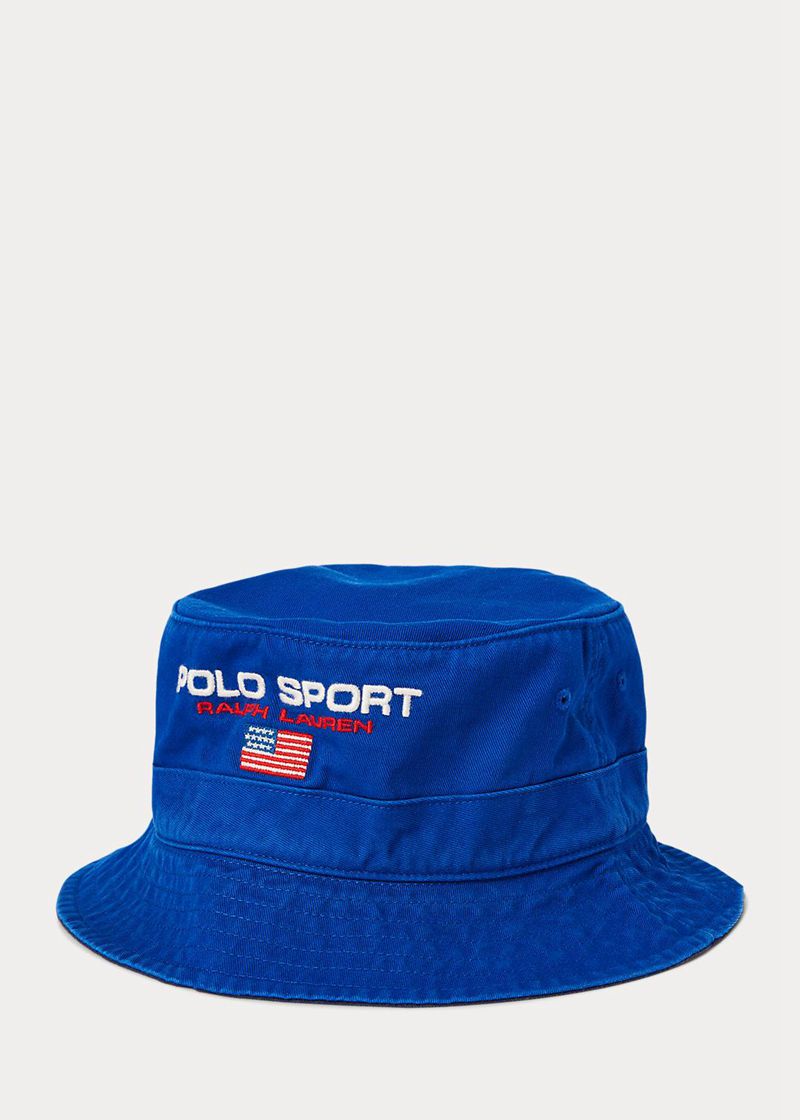 ポロ ラルフ ローレン キャップ メンズ 青 Polo Sport チノ バケツ VJZRF5164